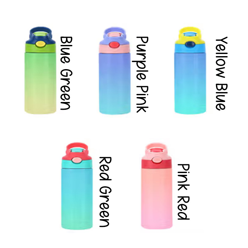 Personalized Cartoon Character BPA-Free Transparent or Insulated Water Bottle with Straw and Name Back to School Gift for Kids