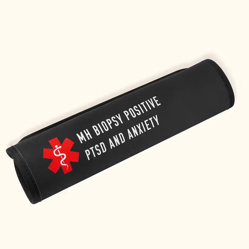 Personalized Medical Alert Seatbelt Cover Special Needs Emergency Injection Info Car Safety Medical Alert