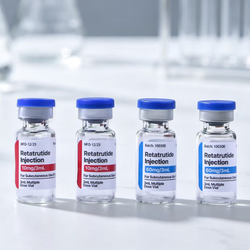 Personalized Multicolor Peptide Drug Bottle Label with Text Medication Organization Daily Use Birthday Gift for Diabetes Patients Caregivers