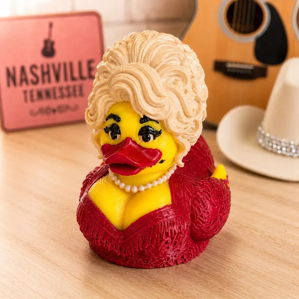 Dolly Parton Duck 3D Printed Dolly Duck Country Music Dashboard Duck Dolly Parton Gift
