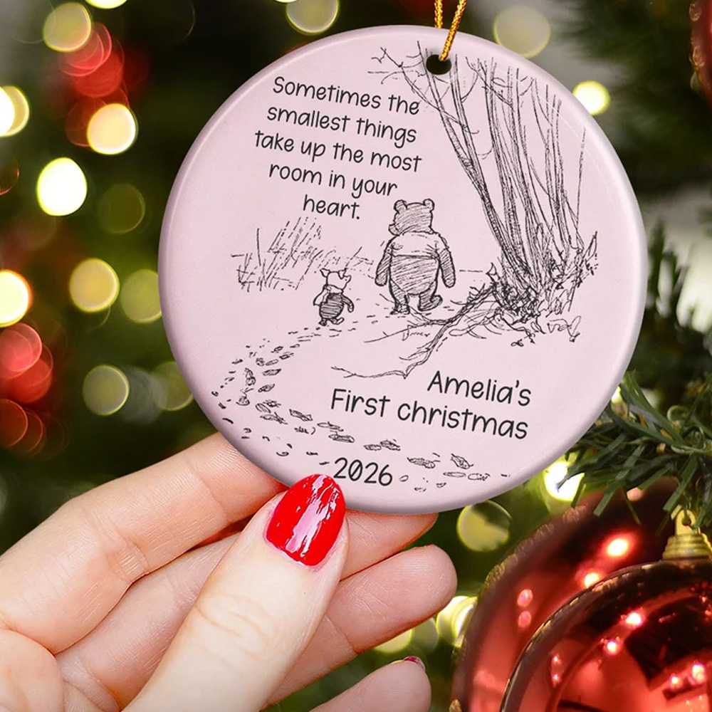 Personalized Ornament Smallest Things Baby First Christmas Keepsake 