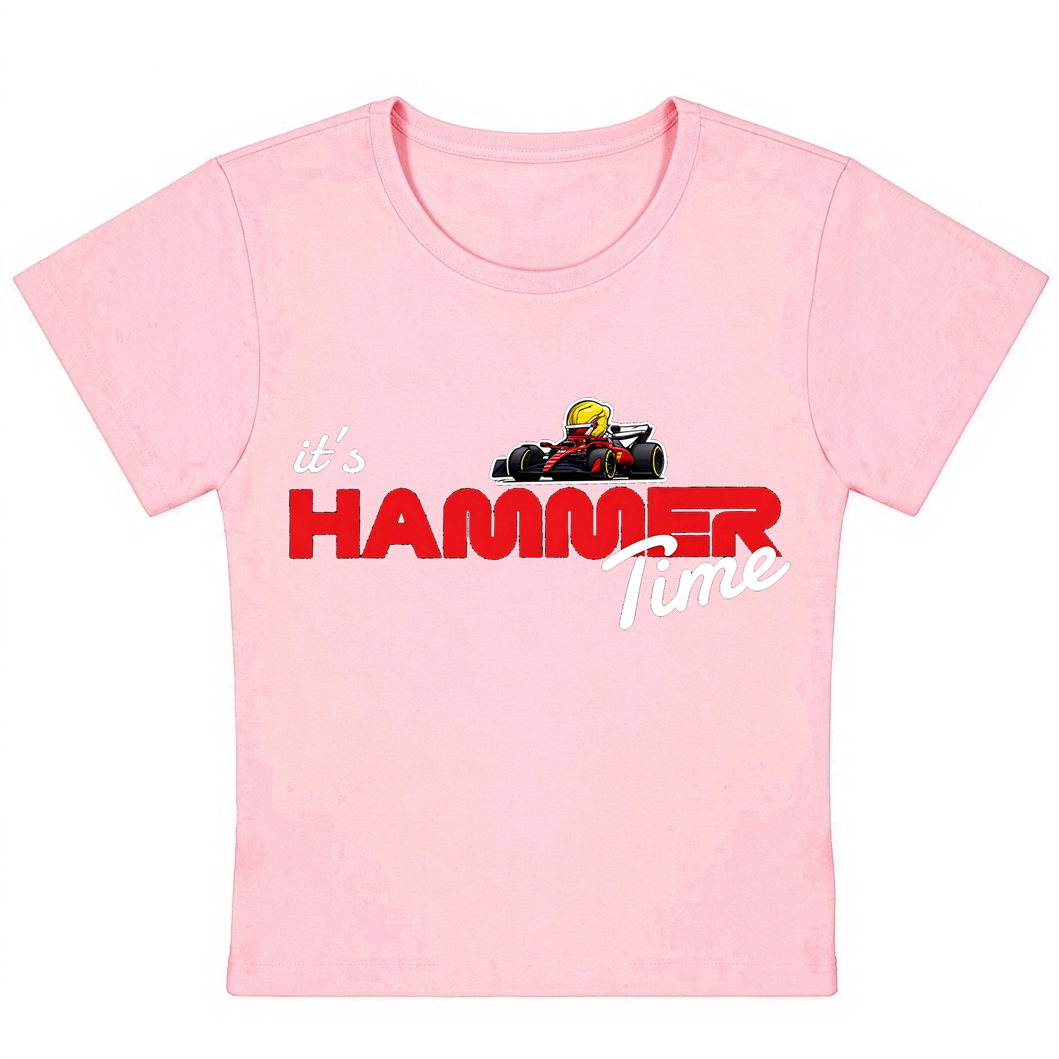 F1 It's Hammer Time Baby Tee, Lewis Hamilton Inspired Cropped T-shirt, Formula 1 Women’s Crop Top, F1 Fan Gift
