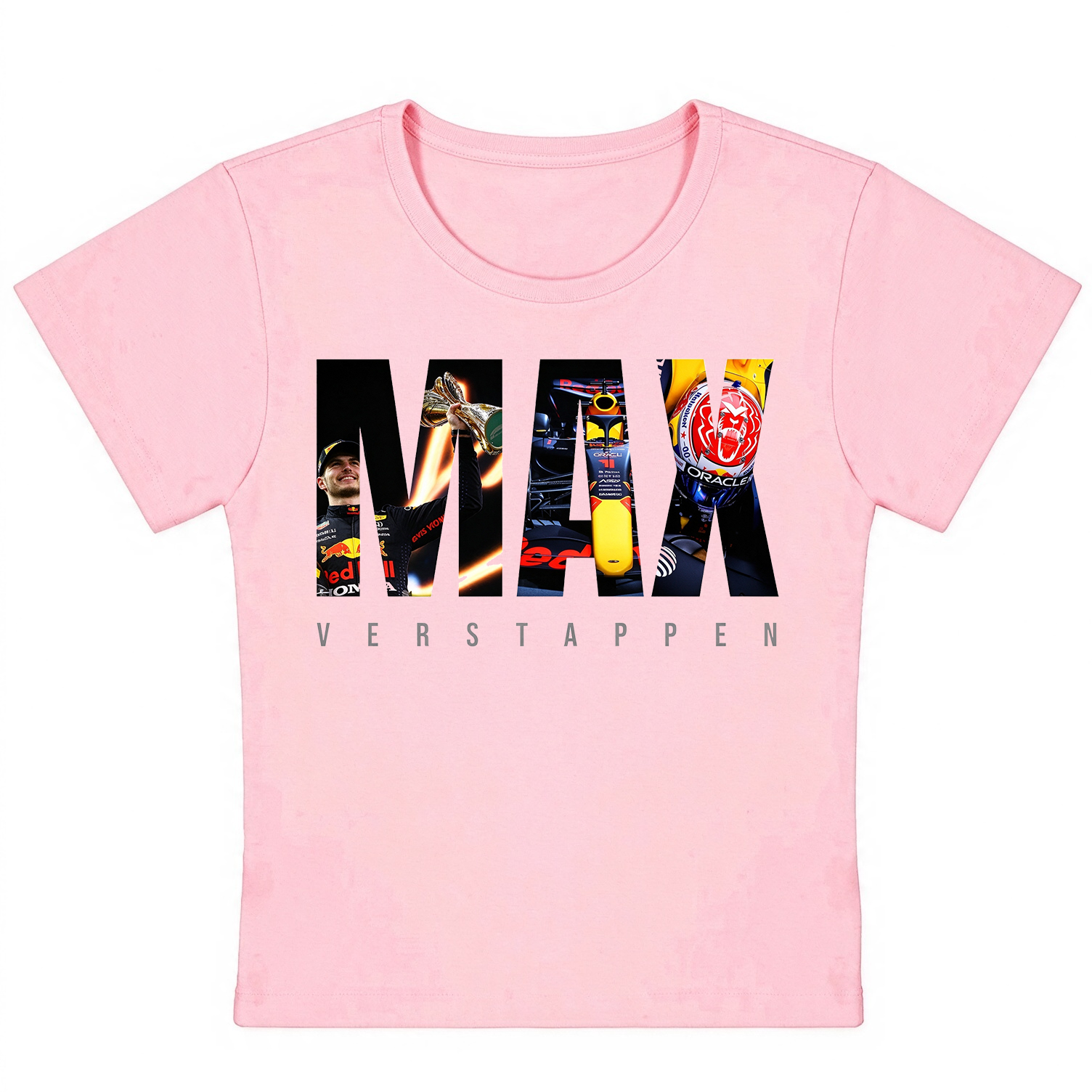 F1 Max Verstappen Baby Tee, Max Verstappen Photo Fill Cropped T-shirt, Formula 1 Women’s Crop Top, F1 Fan Gift
