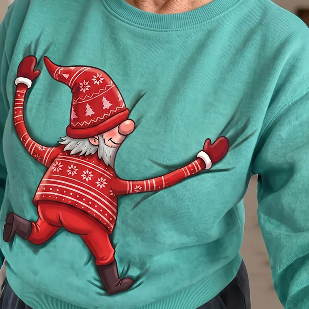 Personalized Naughty Gnome Christmas Sweatshirt Taken By Playful Holiday Elf Cozy Festive Pullover For Winter Lounge Wear