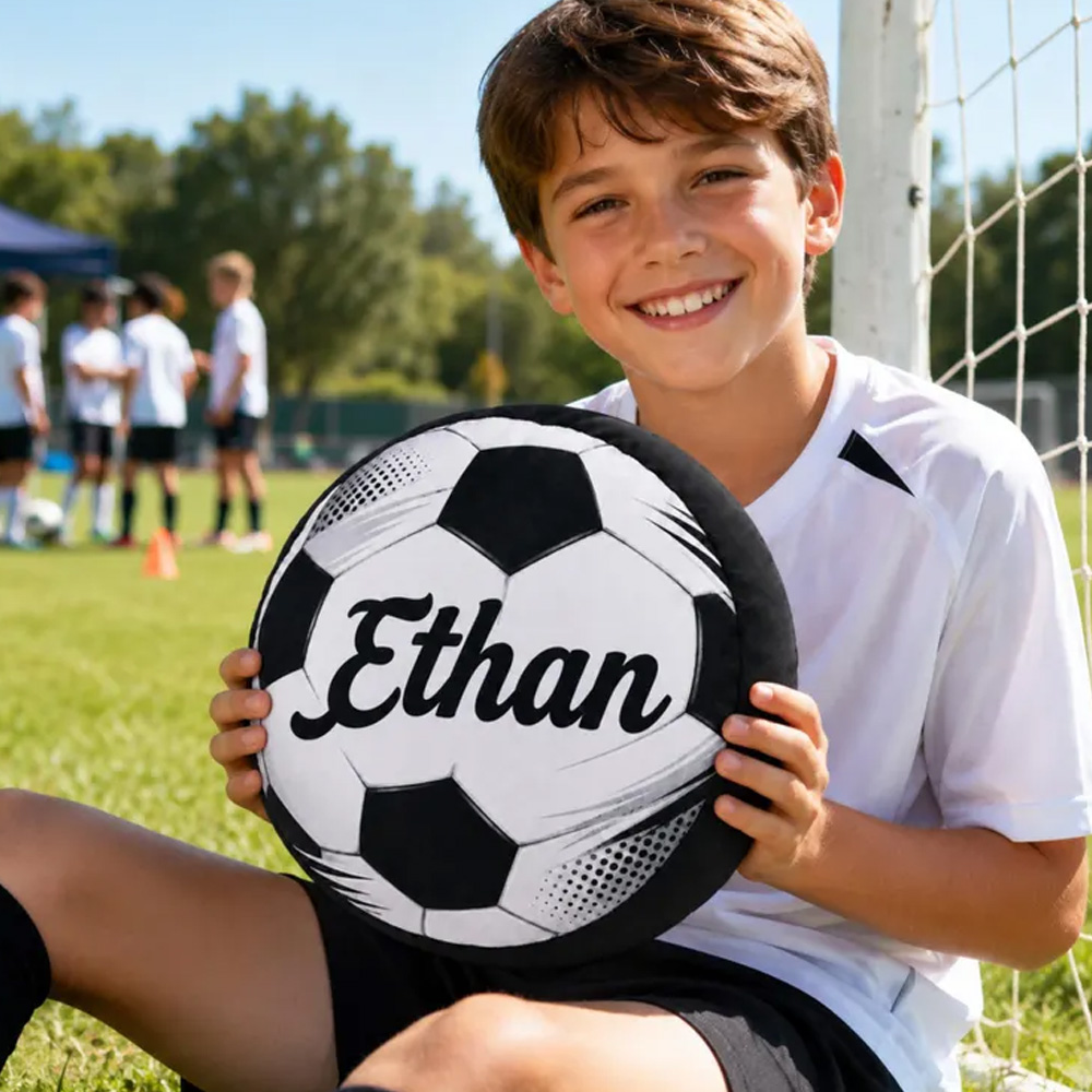Personalized Soccer Ball With Custom Name Gift for Kids Boys Girls Birthday Sports Team Party Favor