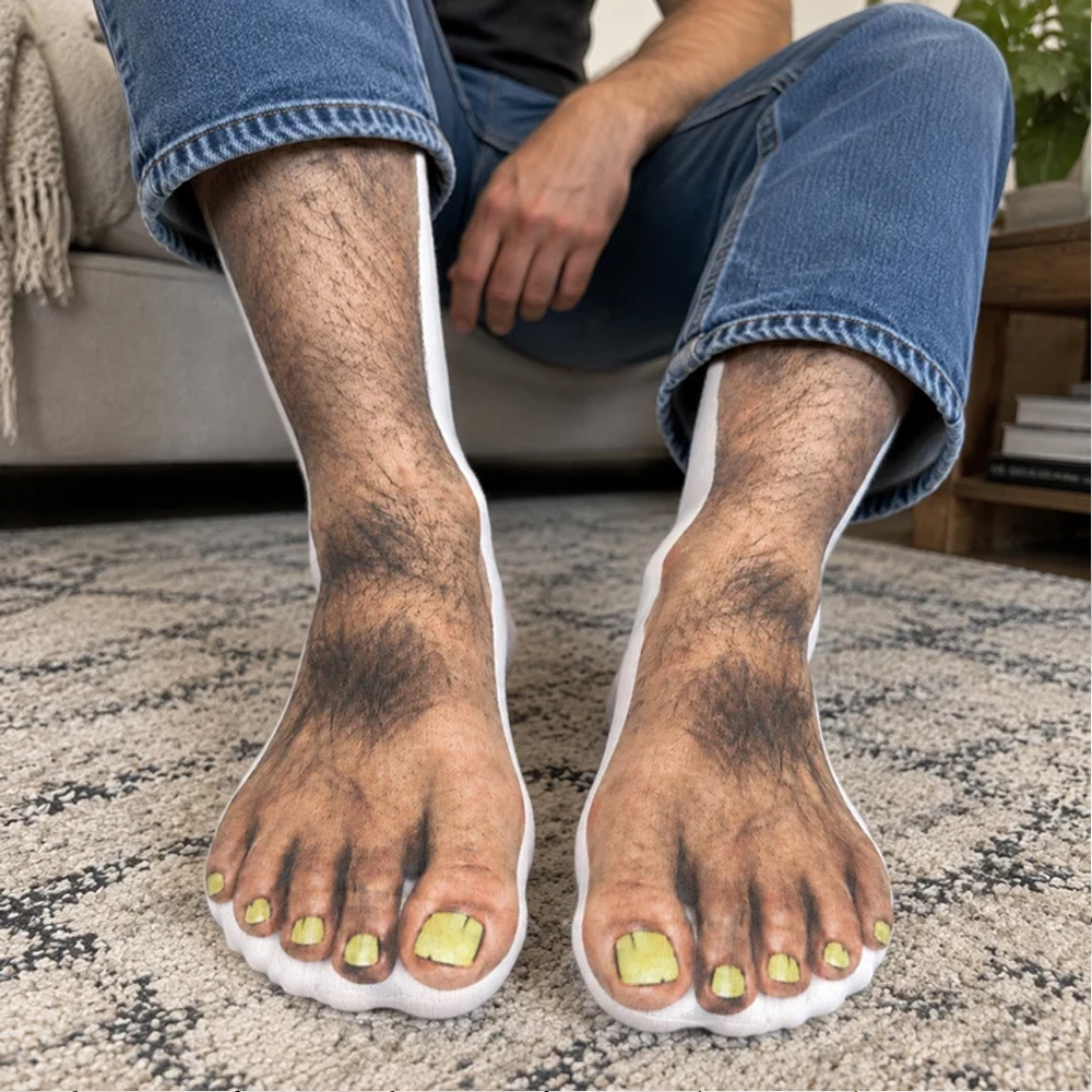 Personalized Socks Ugly Feet Funny Gift For Husband Wife Boyfriend Girlfriend Friend Coworkers