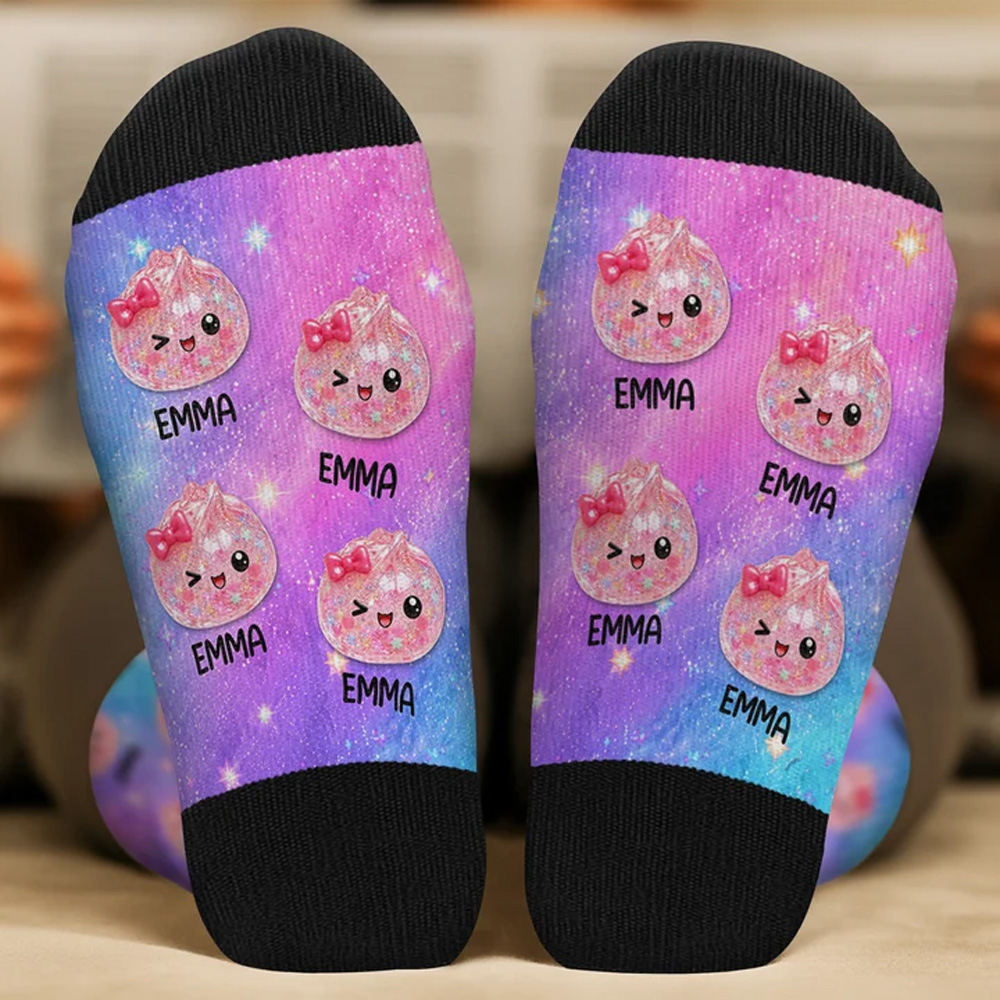 Personalized Gifts for Girls Boys Dumpling Socks