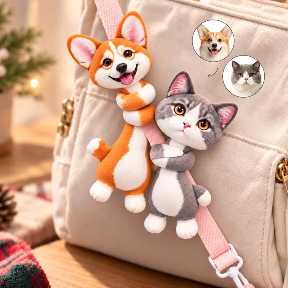 Personalized Pet Lover Gifts Custom Long Neck Pet Mini Doll with Poseable Body