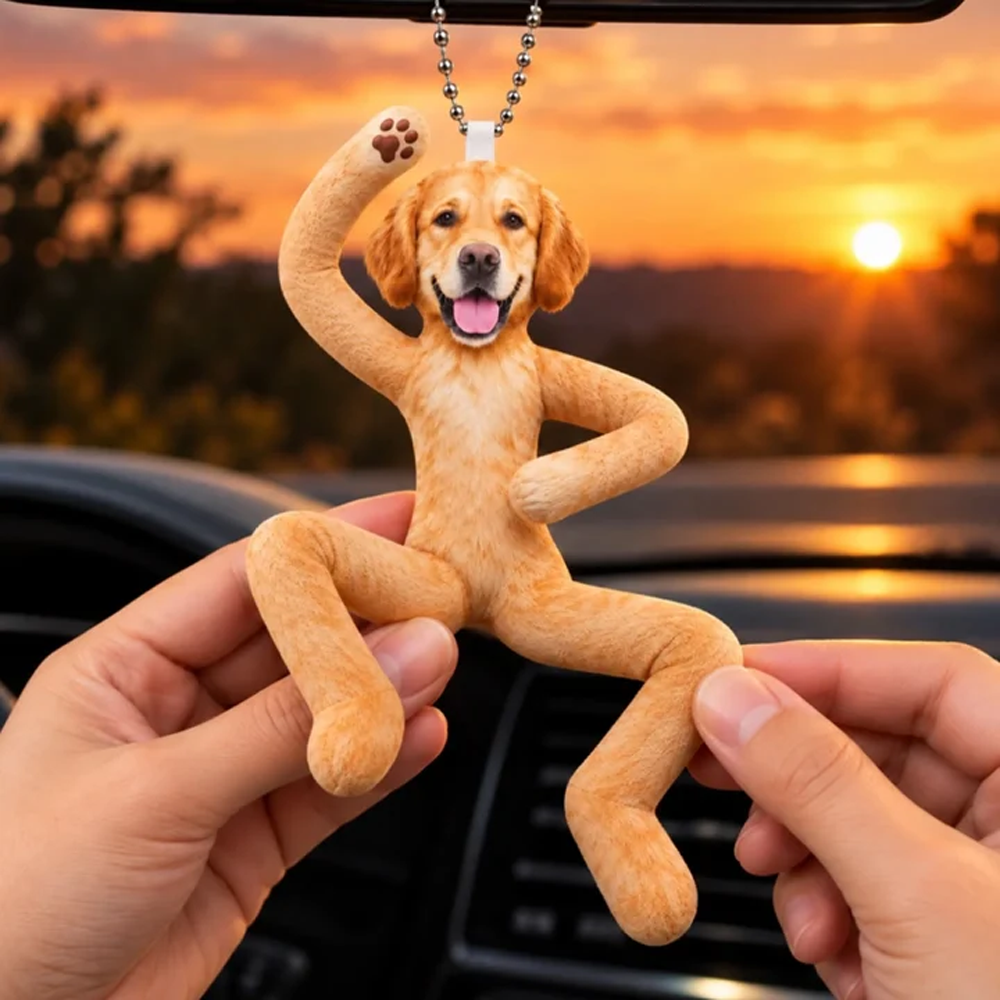 Personalized Funny Gifts Pet Poseable Plush Doll Car Ornament
