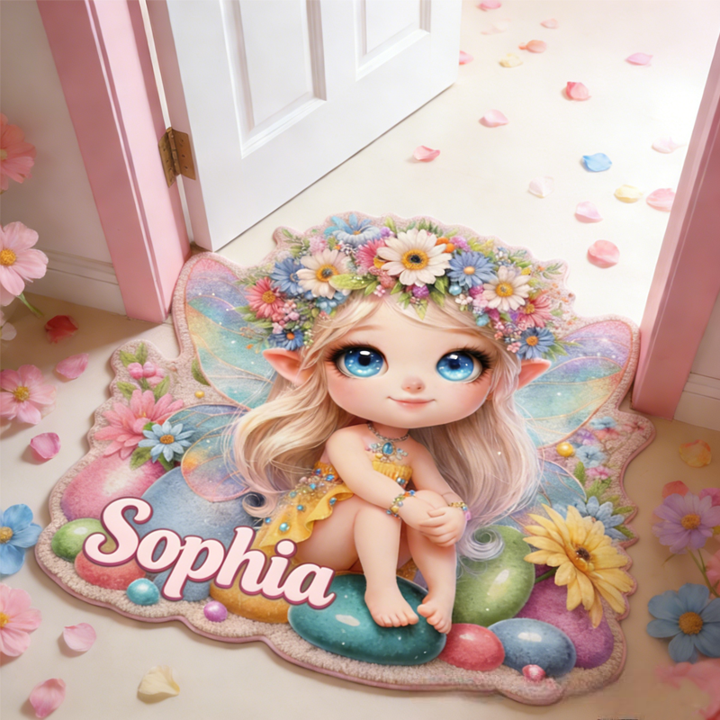 Personalized Butterfly Flower Fairy Customizable with Your Name Cute Gift for Children