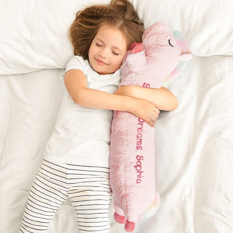 Personalized Cute Comfort Fantasy Rainbow Horse Plush Toy Pillow Sooth