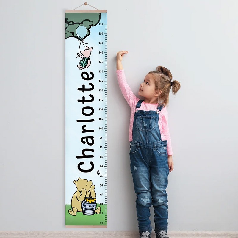 Personalized Classic the Bear Height Growth Chart for Children