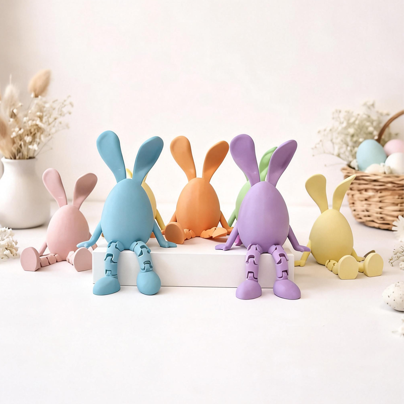 Mini Bunny Egg Fun Easter Basket Stuffer for Kids 3D Printed Cute Toy and Gift for Easter
