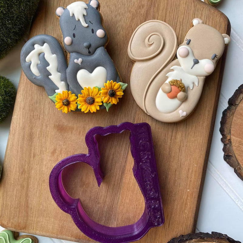 Adorable Woodland Creature Bunny Fox Deer Raccoon Skunk Baking Gift Cookie Cutter