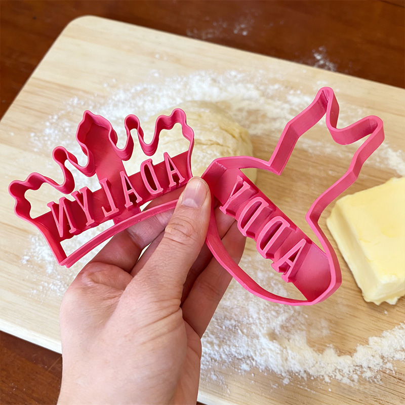 Personalized Kid Name 3D Printed Cookie Cutters Gift for Boy and Girl