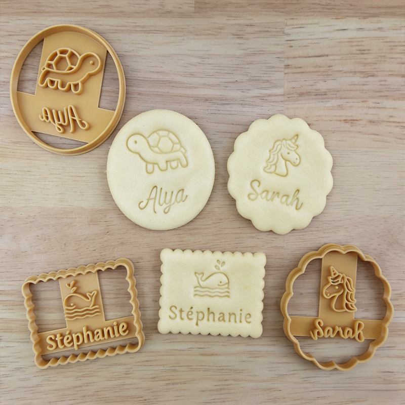 Personalized Name Animal Themed Cookie Cutters Gift for Kids