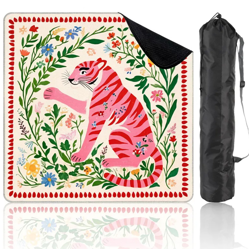 Personalized Floral Animal Theme Waterproof Table Protector Family Game Gift Mahjong Mat