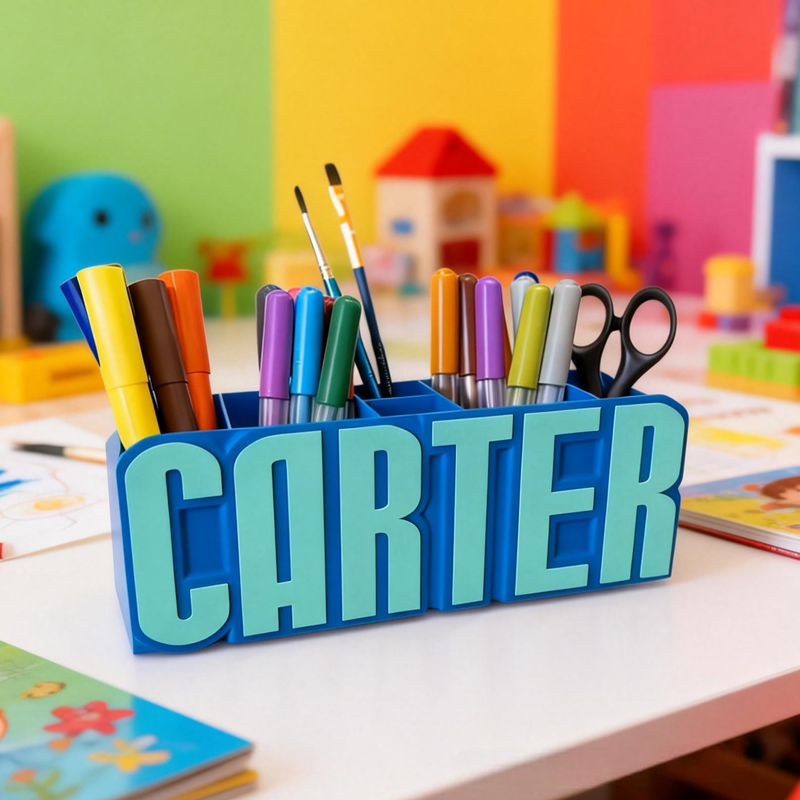 Personalized Pen Holder Birthday Gift for Kids Kids Room Decor Gift for Kids or Teachers