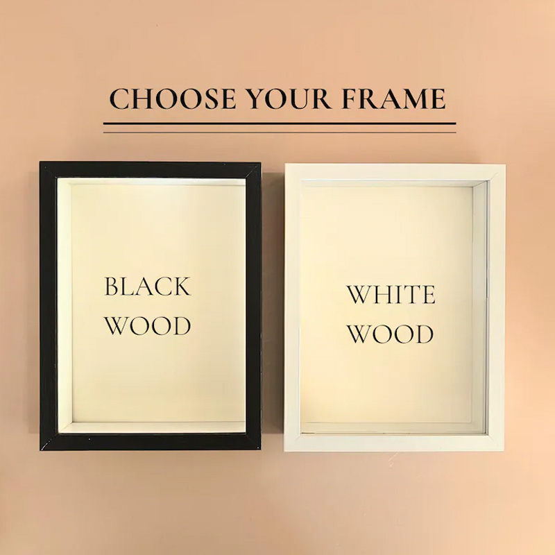 Personalised Mum Print Shadow Box Photo Frame Sentimental Mother‘s Day Gift Mini Dry Flower Bouquet