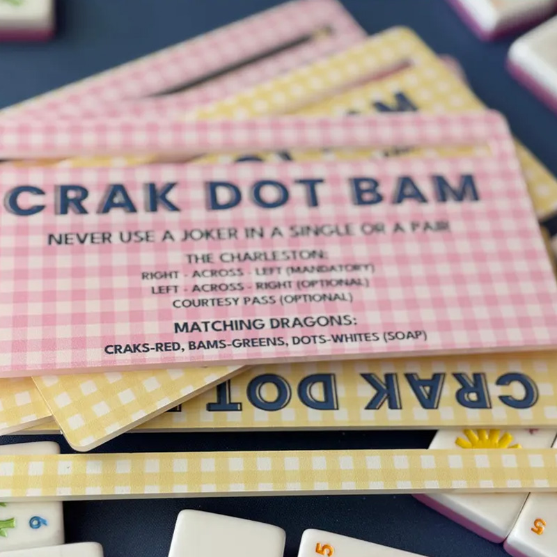 Personalized Acrylic Mahjong Line Reader with Name Mahjong Accessory Birthday Gift for Mahjong Lovers