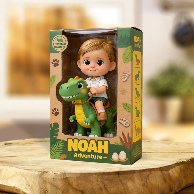 Personalized Dinosaur Adventure Kid Custom Shaped Acrylic Plaque Gift for Kid