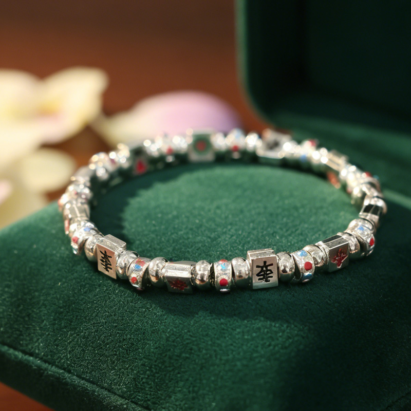 Mahjong Bracelet Gift For Game Lovers Lucky Jewelry Fashion Accessory For Women And Men Bracelet