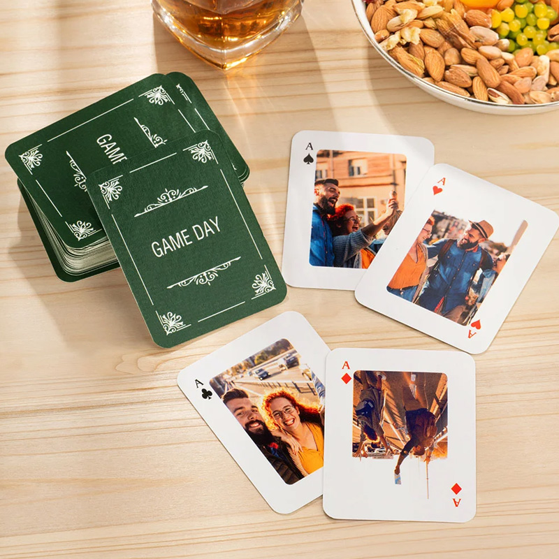 Personalized Photo Playing Cards with Text 54 Card Deck Board Game Party Favor Entertainment Housewarming Gift for Family Friends