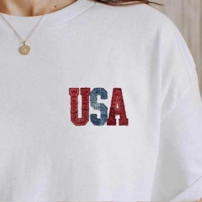 Vintage American Eagle USA Flag Graphic Patriotic Freedom Spirit Casual Independence Celebration T Shirt