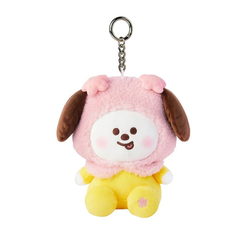 Cartoon Characters Cute Soft Stuffed Animal Pastel Color Adorable Collection Bag Charm K-Pop Plush Keychain