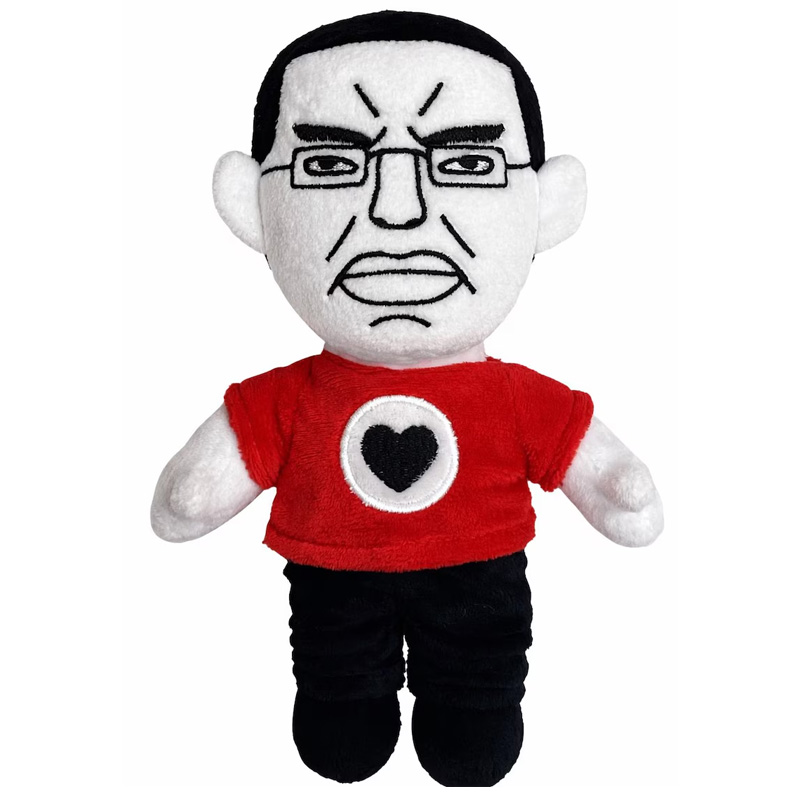 Funny Angry Face Meme Plush Doll Set Internet Chud Expression Toy Soft Stuffed Figure Gift Collectible Chud Soyjak Chudjak Plush