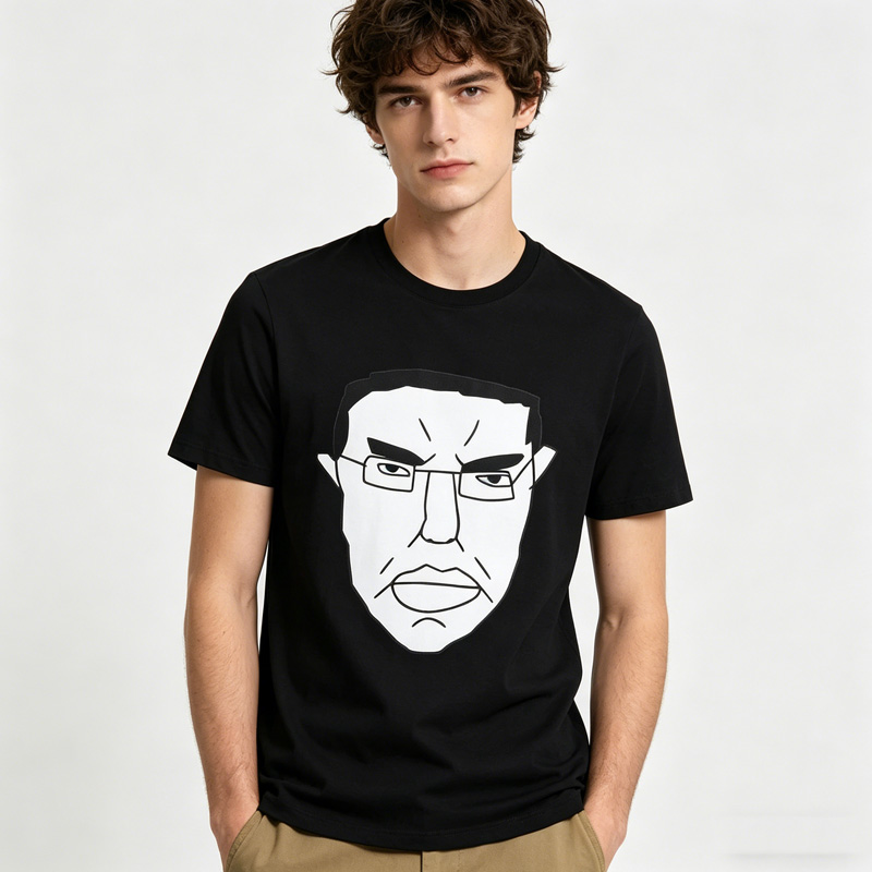 Funny Chudjak Chud Meme Face T Shirt Internet Humor Wojak Expression Tee Casual Streetwear Unisex Top Gift