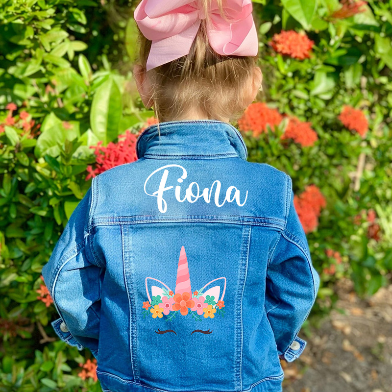 Personalized Dream Horse Floral Horn Custom Name Magical Fantasy Style