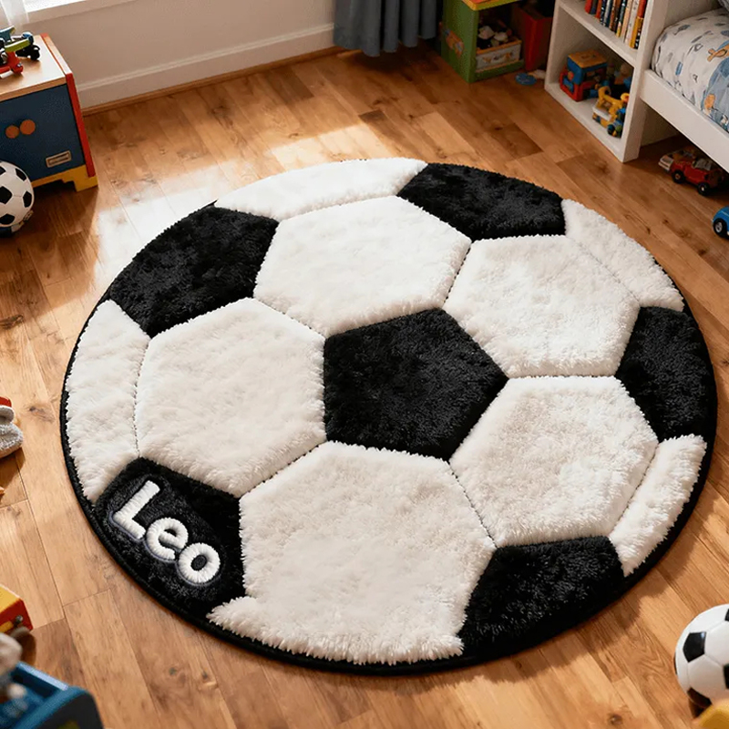Personalized Soccer-Shaped Doormat and Transform Kids Space with Custom Name