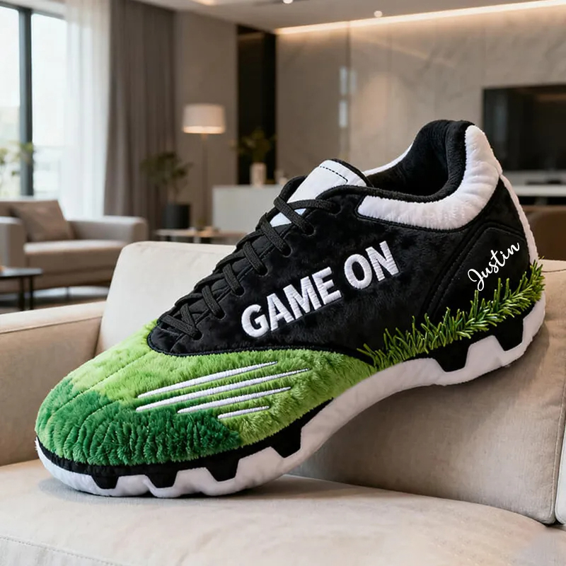 Personalized Graphic3DPrint Game On Soccer Shoe Pillow with Custom Name for Sports Enthusiasts