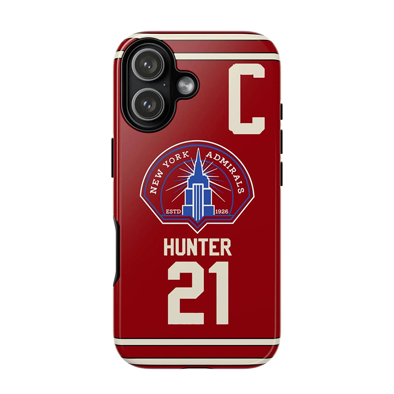 Personalized HR Theme New York Admirals Ice Hockey Phone Case for Ice Hockey Supporters & Enthusiasts
