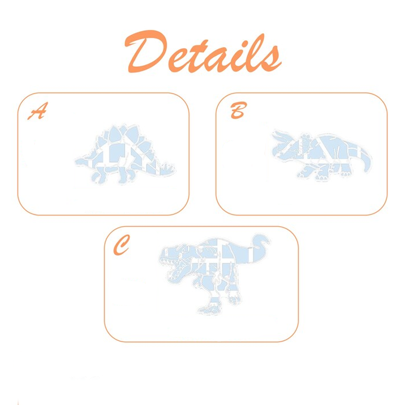 Cartoon Dinosaur Children Biscuit Mold Tyrannosaurus Rex Stegosaurus Triceratops Embossed Cookie Cutter