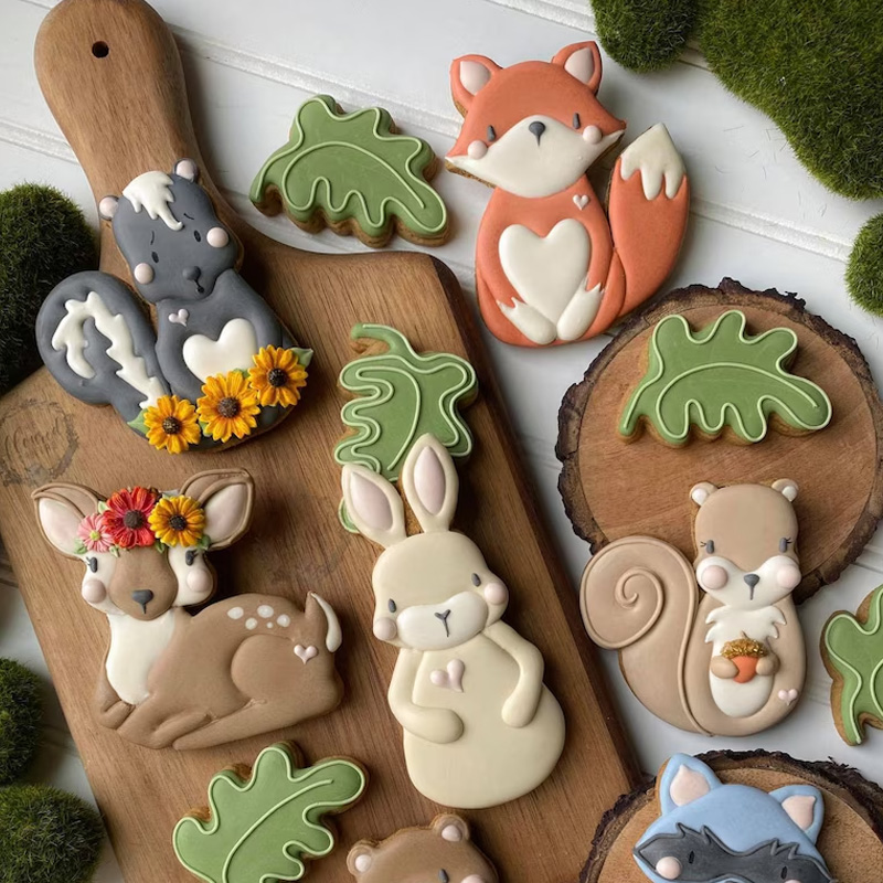 Adorable Woodland Creature Bunny Fox Deer Raccoon Skunk Baking Gift Co