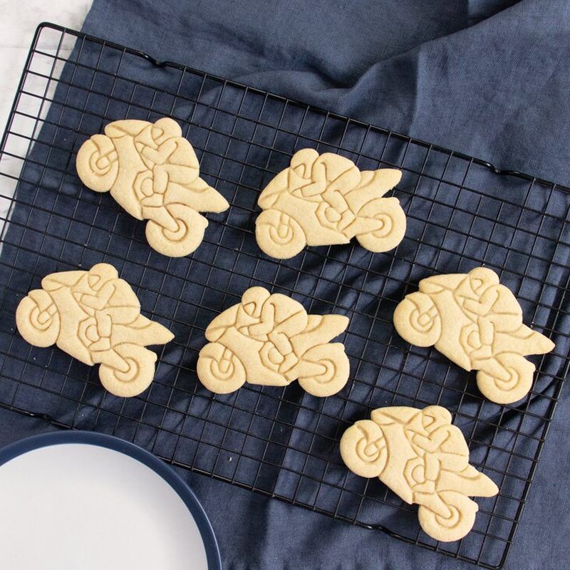 Cartoon Rider Cookie Cutter Children Biscuit Birthday Gifts for Kids Birthday Party Gifts