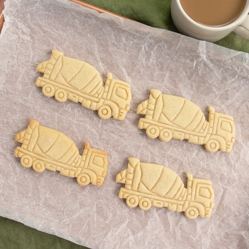 Cartoon Cement Mixer Cookie Cutter Children Biscuit Birthday Gifts for Kids Birthday Party Gifts