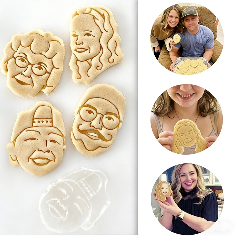 Personalized Your Photo Likeness Custom Portrait Family Celebration Handmade Gift Cookie Cutter