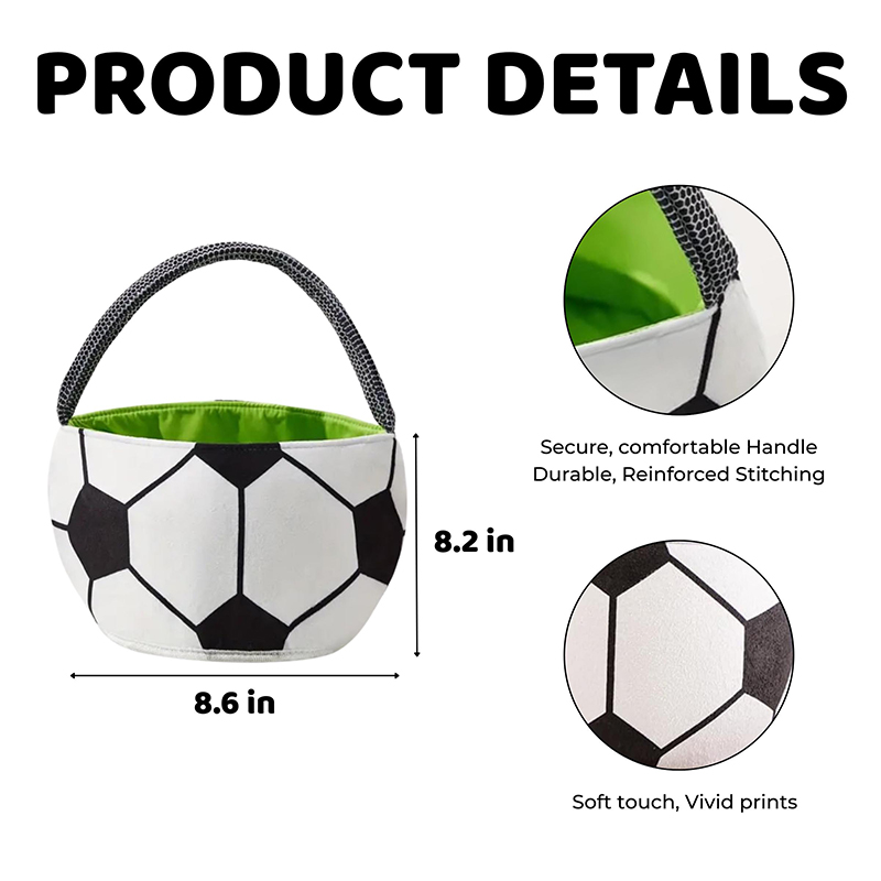 Personalized Soccer Easter Basket with Custom Name for Kids and Sports Fans Easter Gift