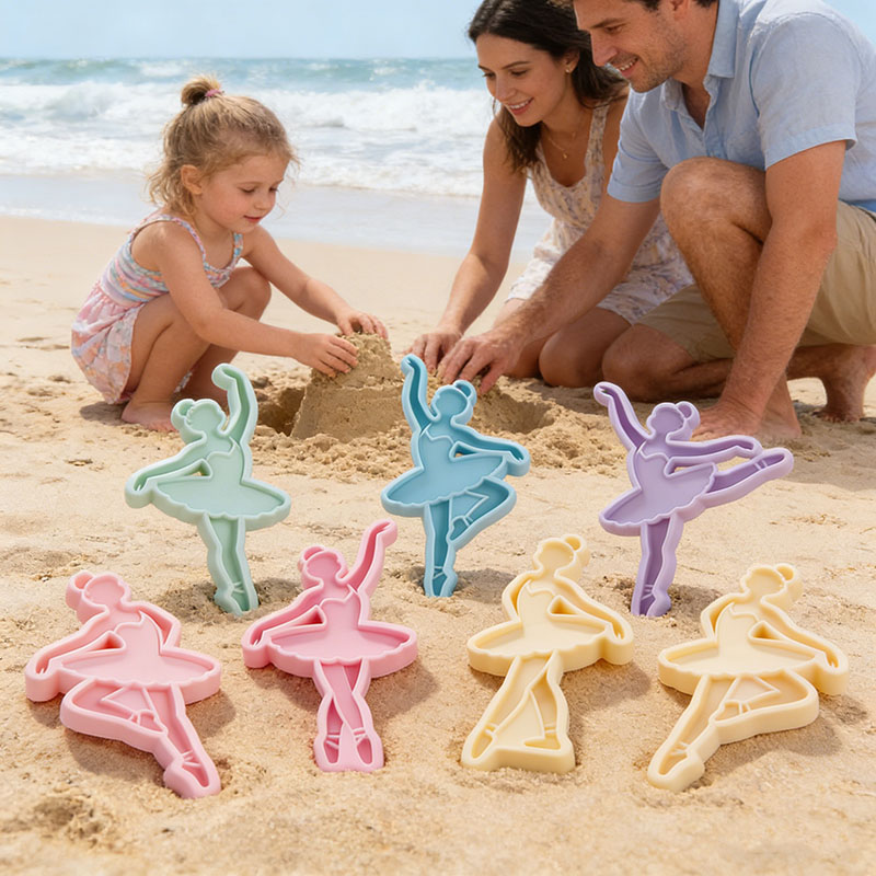 Personalized Multi-color Ballet Dancer 3D Printed Sand Mold Beach Vacation Essentials Play Birthday Gift for Family Kids