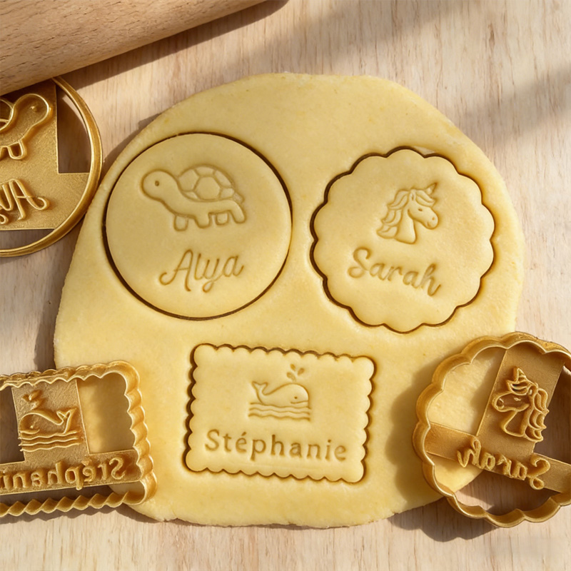 Personalized Name Animal Themed Cookie Cutters Gift for Kids