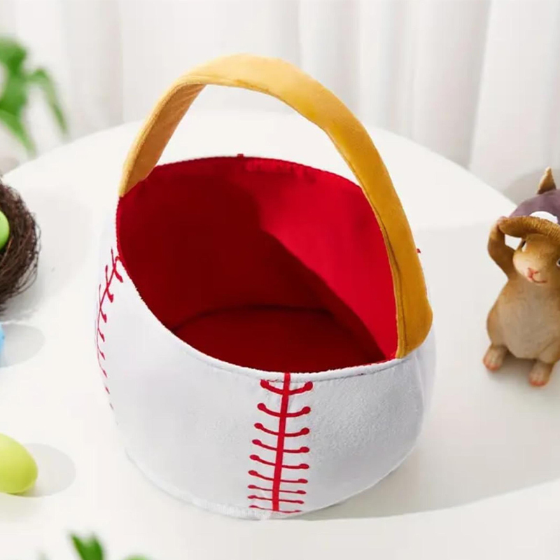 Personalized Baseball Easter Basket with Custom Name for Young Baseball Fans Sports Easter Gift