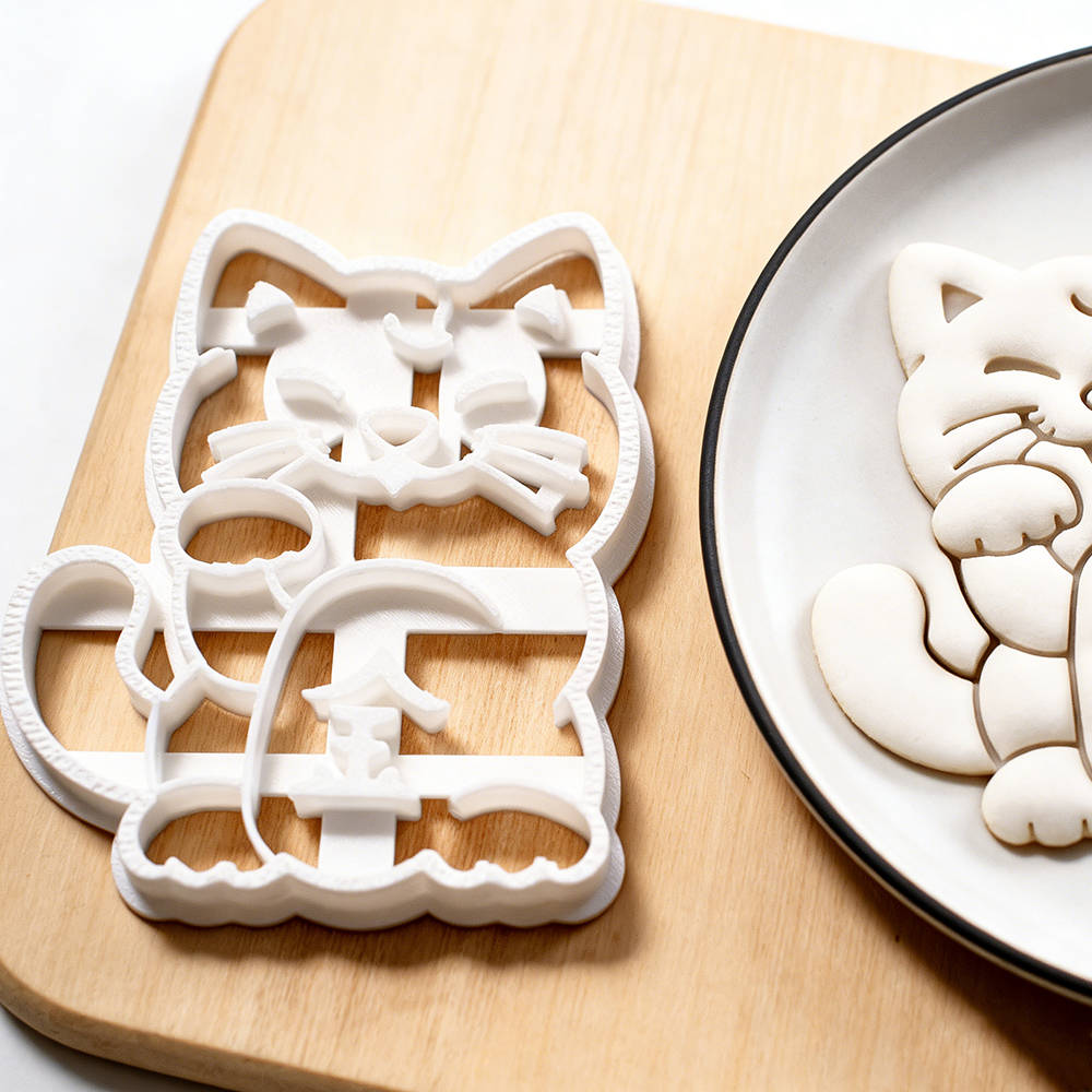 Personalized Lucky Cat Cookie Cutter Maneki Neko Design Perfect for New Year Celebrations or Gift Baking