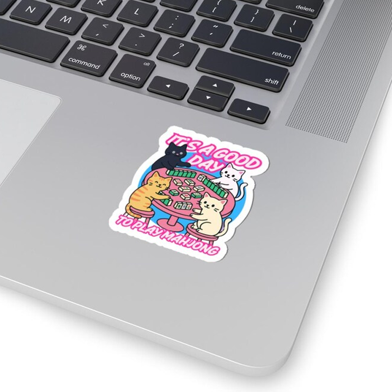 Mahjong Sticker Cute Mah Jongg Sticker Decal for Mahjongg Lovers Gift Bam Crack Dot Mahj Jokes Vinyl Laptop Decal Funny Mah-Jongg Accessory