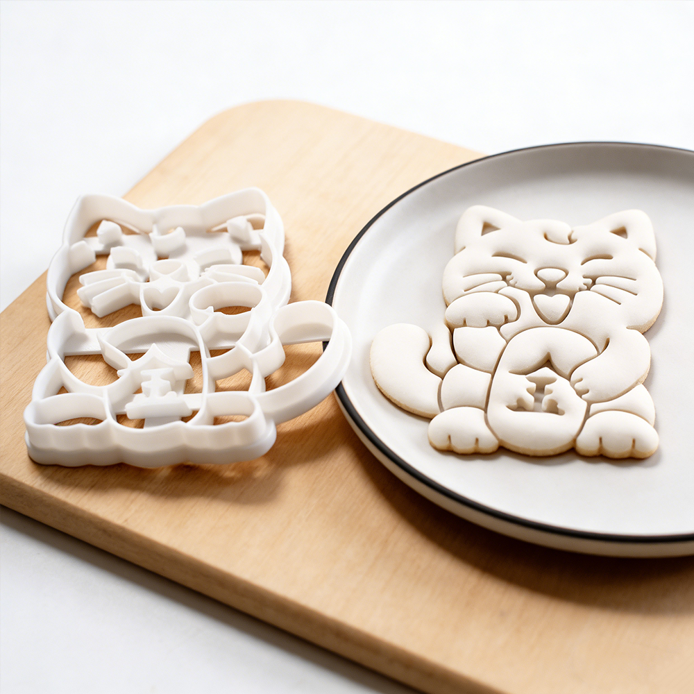 Personalized Lucky Cat Cookie Cutter Maneki Neko Design Perfect for New Year Celebrations or Gift Baking