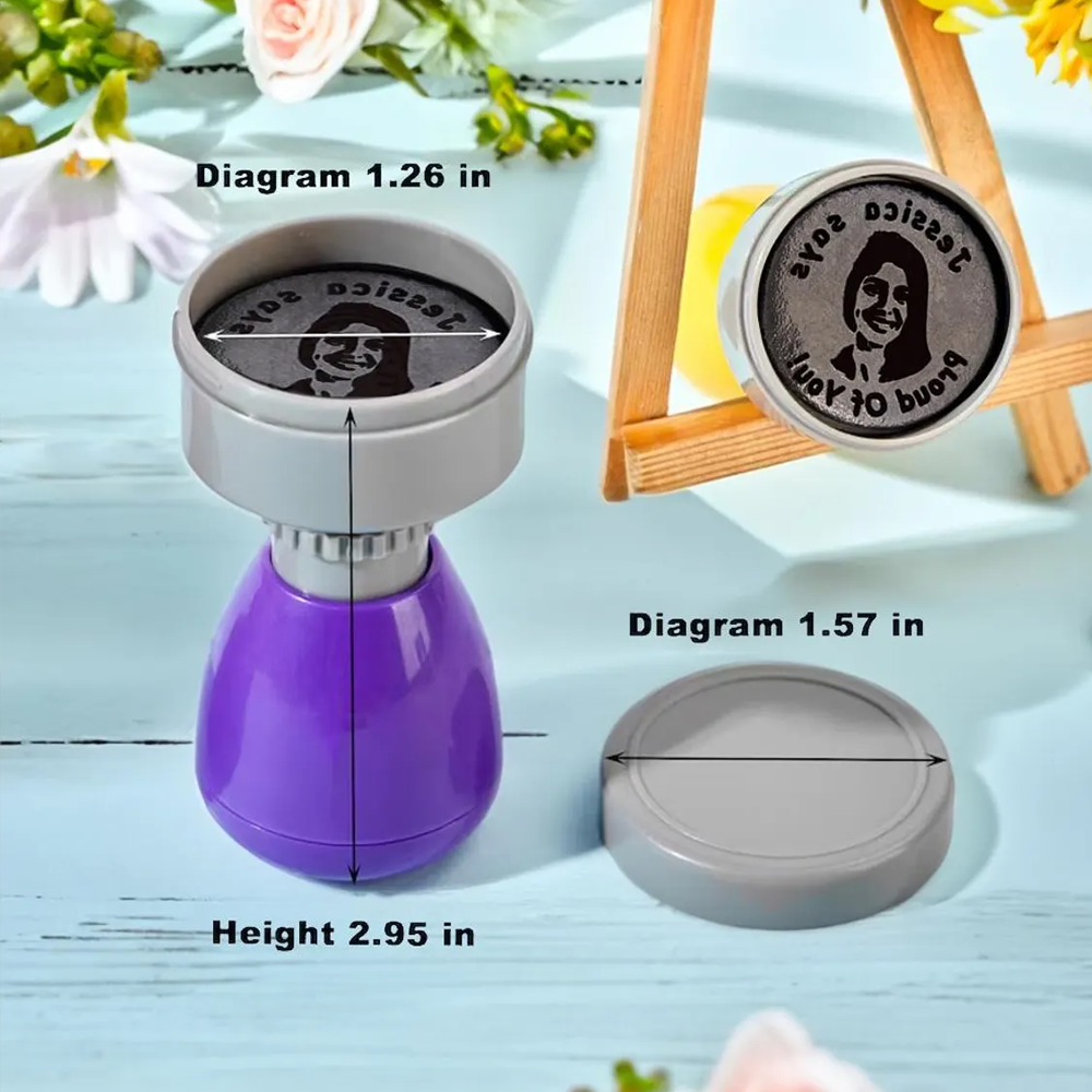 Personalized Photo Stamp Custom Portrait Rubber Stamp Perfect for Couple Romantic Gifts Journals or Scrapbooking