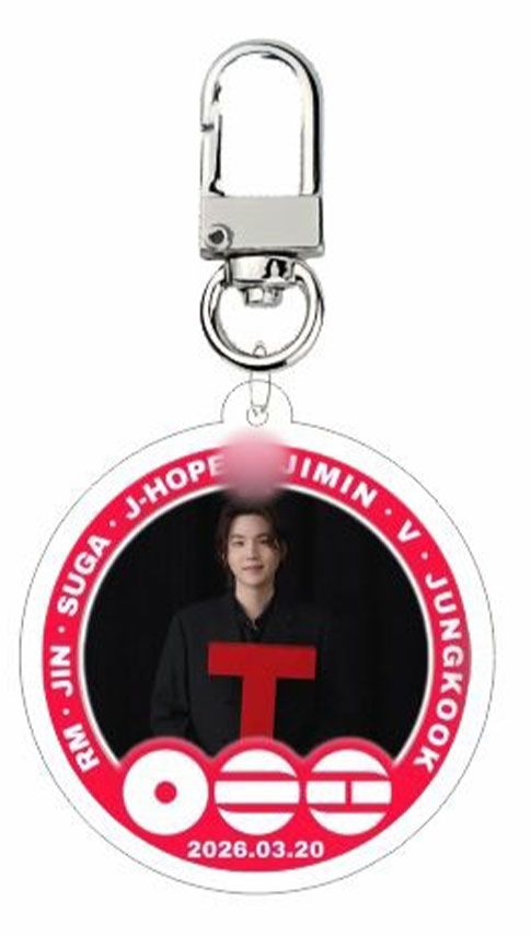 Personalized World Tour 2026 Member Letter Acrylic Keychain Kpop ARMY Accessory
