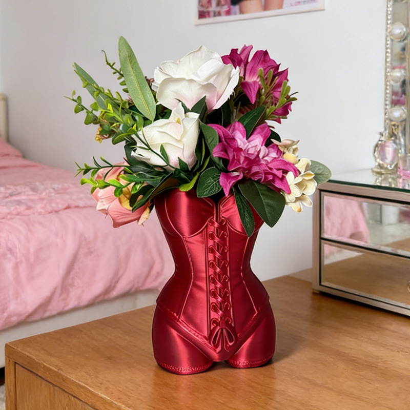Personalized Sexy Corset Shape Feminine Body Aesthetic Modern Home Decoration Unique Gift 3D Printed Vase